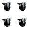 Service Caster 4'' Phenolic Wheel Swivel Bolt Hole Caster Set with Posi Lock Brakes, 4PK SCC-BH20S414-PHS-PLB-4 - alternate 1